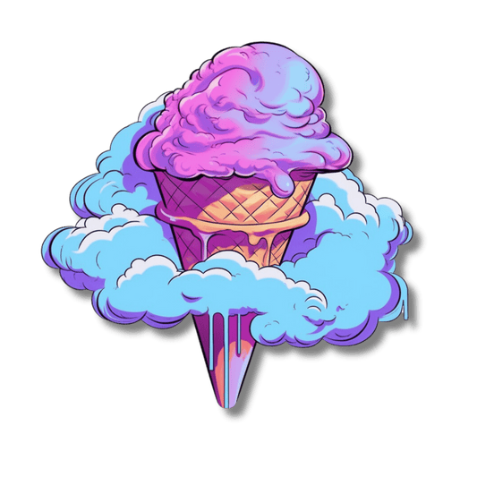 Ice cream cloud - Stckr