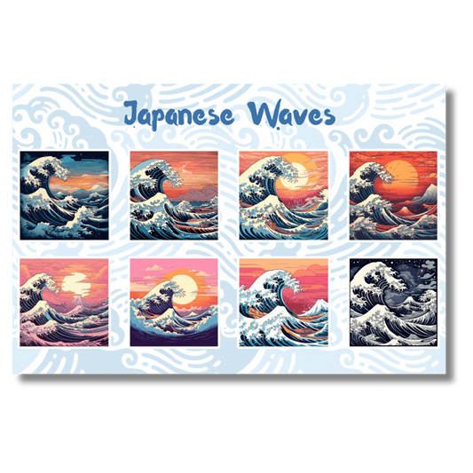 Japanese waves- time of day - Stckr